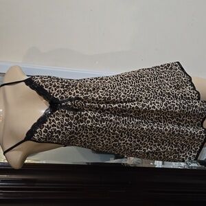 Nightie Lingerie  Chemise Sleepwear Babydoll Teddy Nighty Leopard Largec